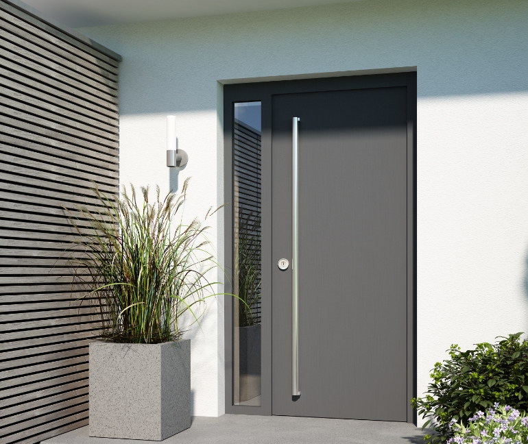Porte entrée ALU villa