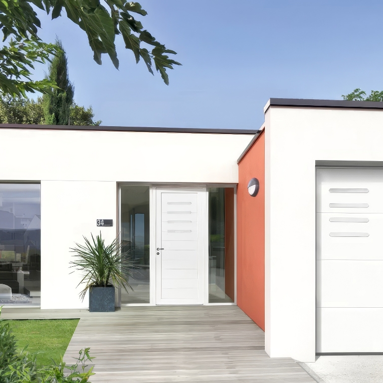porte entrée pvc villa