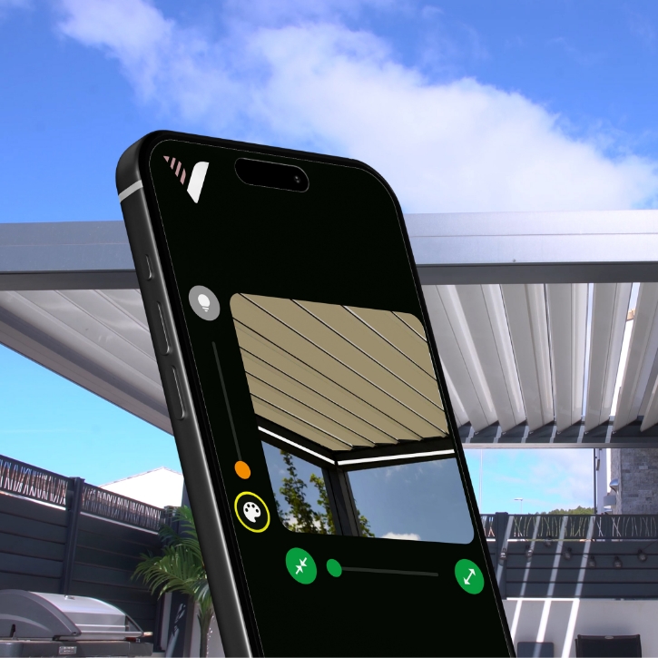 Commande pergola Application smartphone Veralys