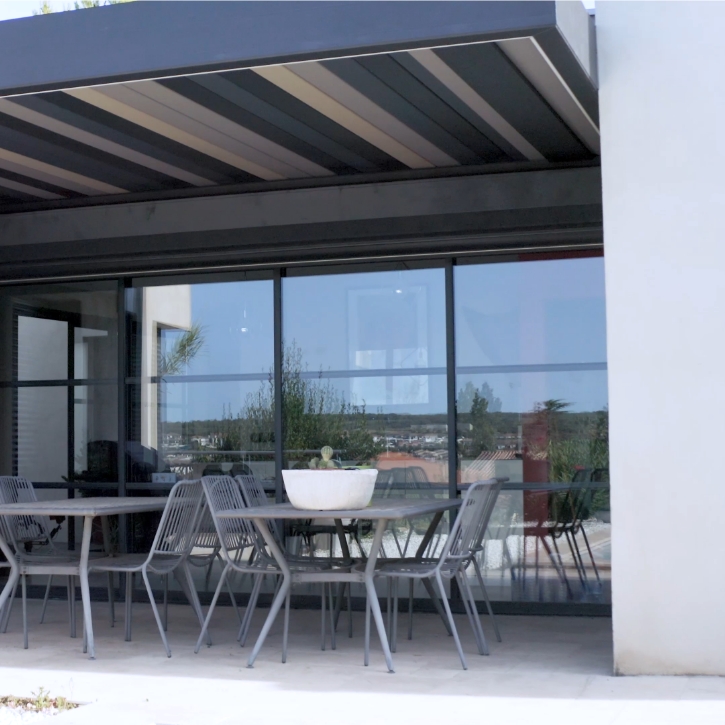 Pergola nuance concept maison moderne